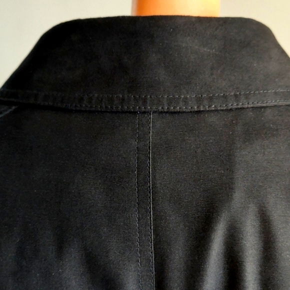 Ralph Lauren Black Single Breasted Trench Coat with Removable Wool Lining 42R - Picture 6 of 15